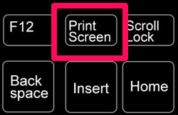 キーボードにある「PrtScr」か「Print Screen」というキーを押す