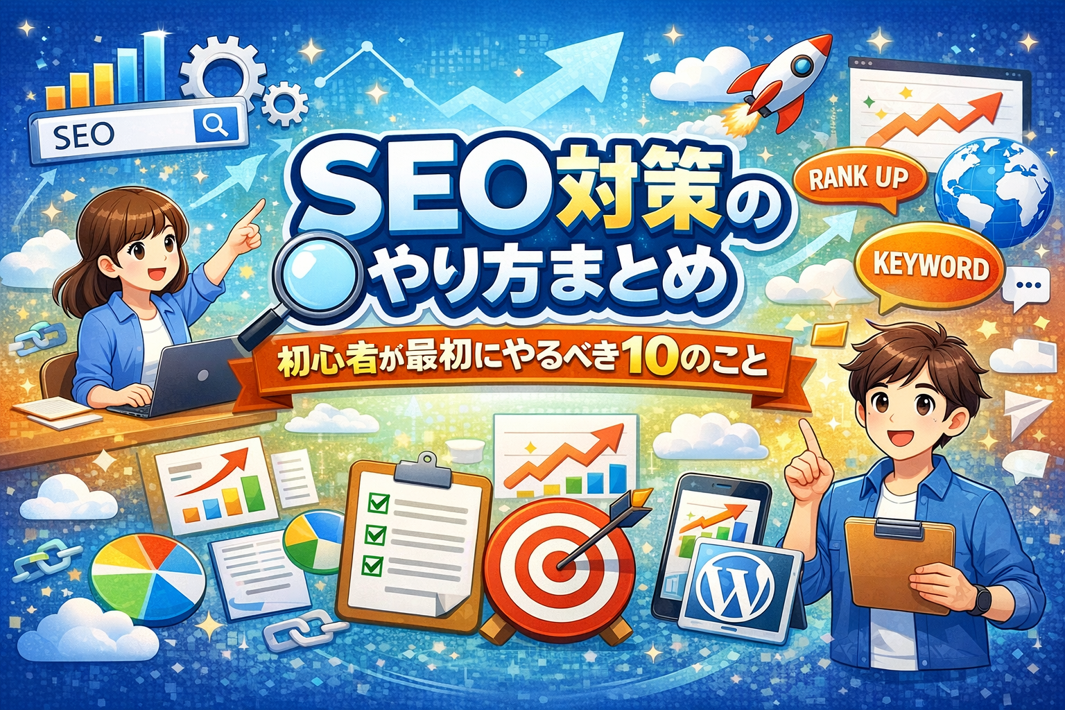 SEO対策のやり方まとめの記事アイキャッチ