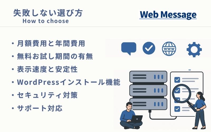レンタルサーバーの選び方